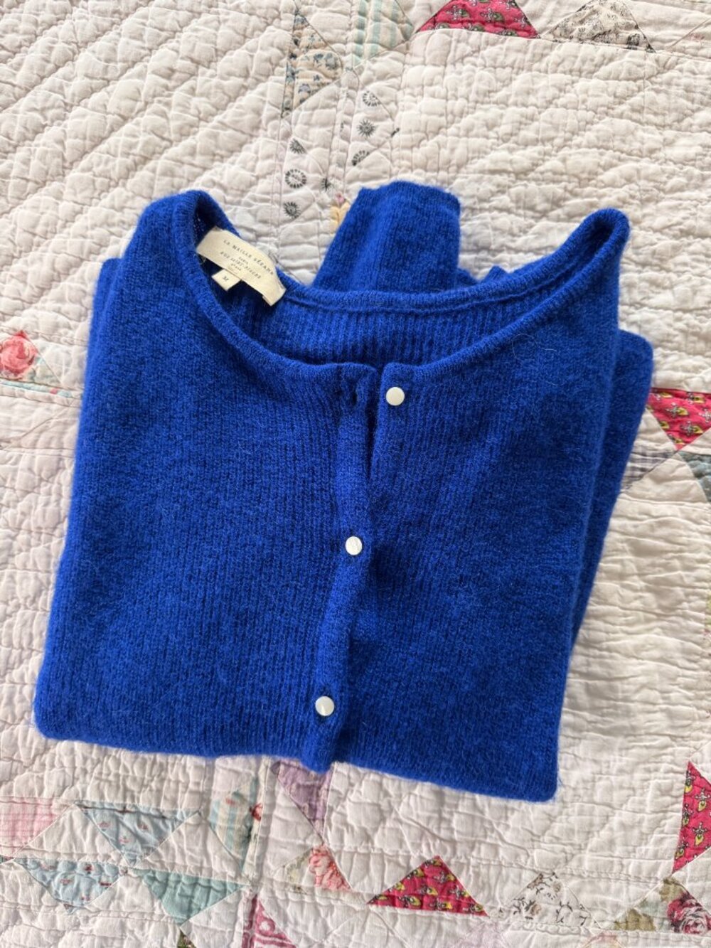 Sézane Gaspard Cardigan Royal Blue. Size Medium. - Picture 8 of 10